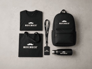 Personalizza il Tuo Abbigliamento Movember con Loghi e Grafiche