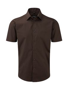 Russell Collection R-947M-0 - Camicia Stretch attillata maniche corte