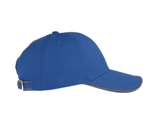 Atlantis AT086 - Reflective Piped Structured Cap with Buckle Closure