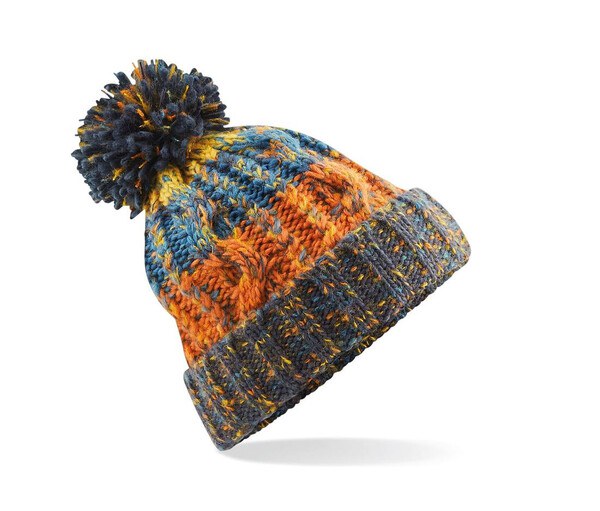 Beechfield BF486 - Corkscrew beanie with pompom