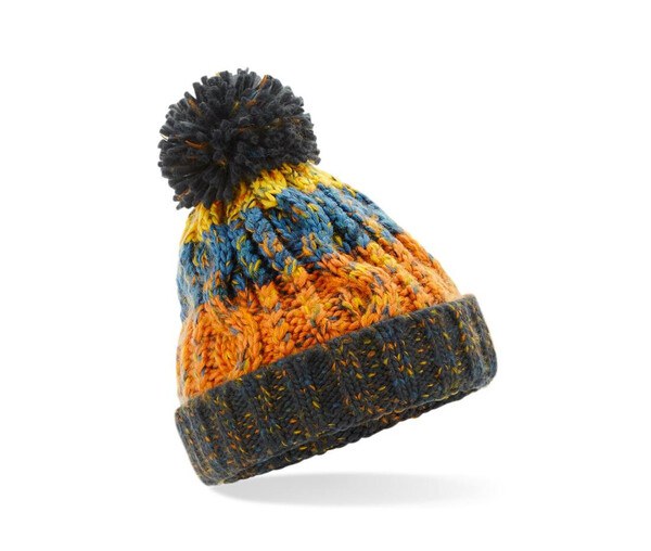 Beechfield BF486B - Children's corkscrew beanie with pompom