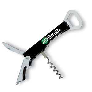 TRIFO Edelstahl Kellnermesser mit Korkenzieher - GiftRetail KC4268