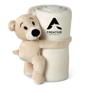 MANTA Couverture polaire avec ours - GiftRetail MO8252