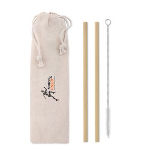 NATURAL STRAW Bambus Trinkhalme-Set