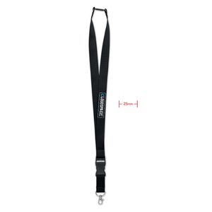 WIDE LANY Premium 25mm Lanyard with Metal Hook and Safety Breakaway