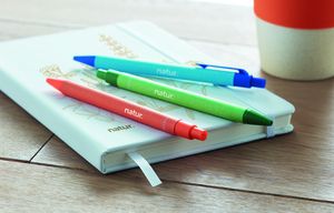 CARTOON COLOURED Penna a sfera in PLA di mais - GiftRetail MO9830