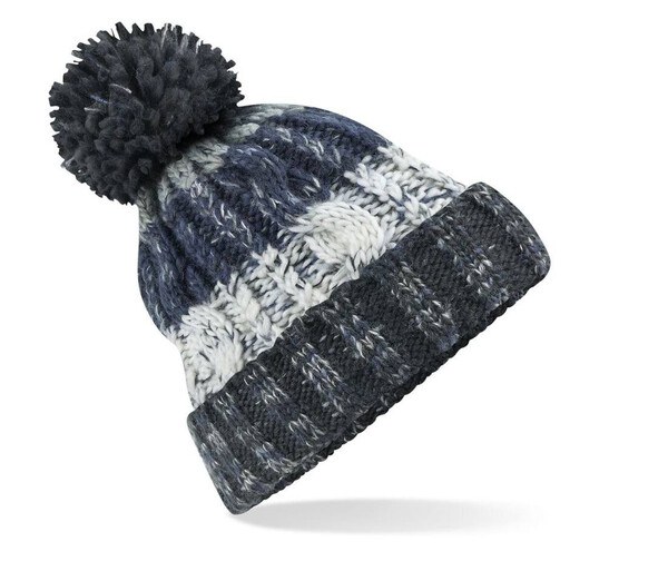 Beechfield BF486 - Berretto a cavatappi con pompon