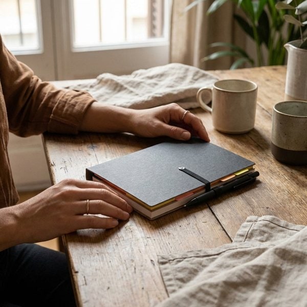 RECONOTE Carnet recyclé ligné et stylo