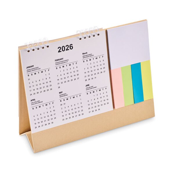 CALENDOO Calendario da tavolo con memopad