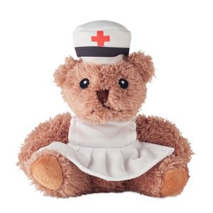 NURSE Teddy bear plush nurse - GiftRetail MO2839