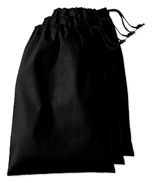 Pack mit 3 Westford mill WM216 - Premium Cotton Cord Bag