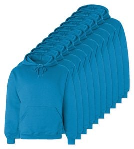 Pack de 24 Fruit of the Loom SC270 - Sweat Shirt Capuche Homme Coton